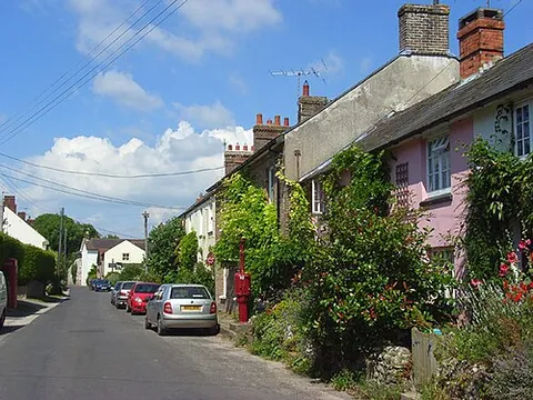 sydling st nicholas: a village and civil parish in Dorset, England, previously in West Dorset district (OS grid ref...