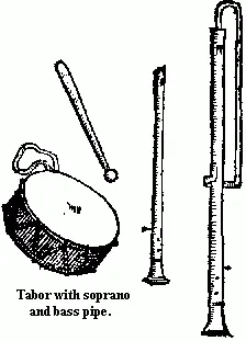 tabor: a small drum