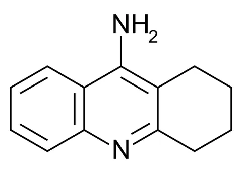 tacrine: a synthetic drug used in Alzheimer's disease to inhibit the breakdown of acetylcholine by...