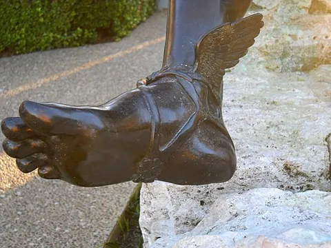 talaria: the winged sandals worn by certain gods and goddesses, especially the Roman god Mercury (and his...
