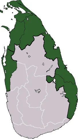 tamil eelam: the Tamil-majority provinces of Sri Lanka, comprising of the north and eastern areas