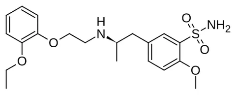 tamsulosin: an alpha-adrenergic blocking agent administered orally in the form of its hydrochloride...