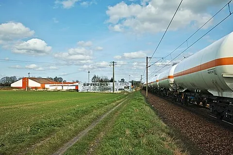 tank car: a railroad car or rolling stock designed to transport liquids or gases