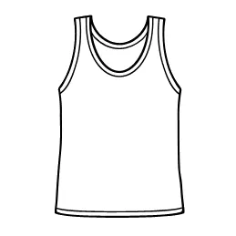 tank top: an item of casual clothing: a top with no sleeves