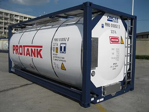tanktainer: a container for the transport of liquids, gases and powders as bulk cargo