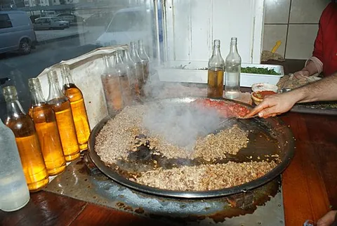 tantuni: a type of street food originating from Mersin consisting of stir-fried chopped beef or lamb,...