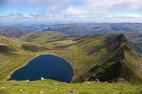 tarn: a small mountain lake, especially in Northern England