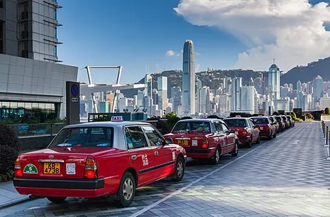 taxi rank: an area reserved for taxi cabs to await customers