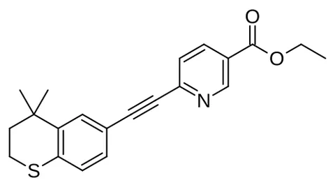 tazarotene: a topical retinoid used to treat psoriasis, acne, and photodamage