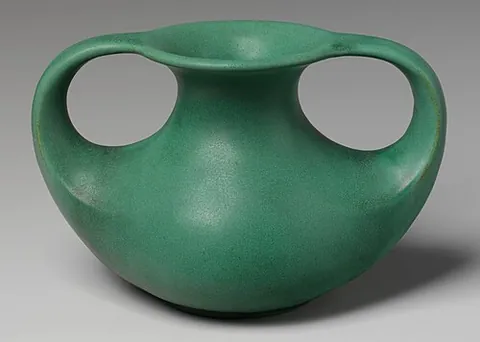 teco: a style of American pottery characterized by elegant streamlined forms and smooth plain glazes