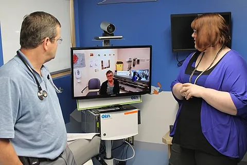 telenursing: the use of telecommunication technology to provide nursing services, including consulting with...