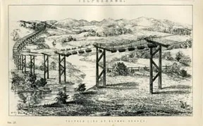 telpherage: an automated transportation system powered by electricity, especially a cable car used to transport...