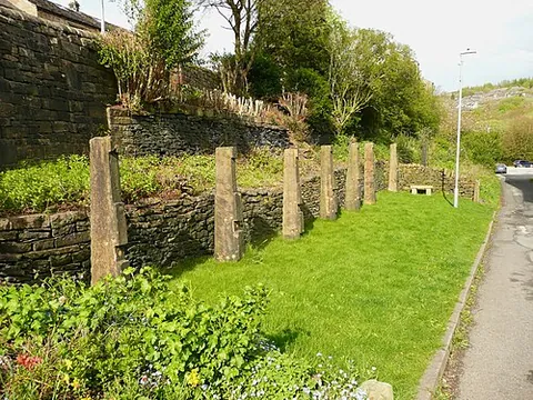 tenterpost: a post, on a series of which newly manufactured cloth was hung to dry after fulling