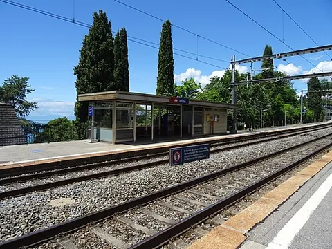 territet: a settlement on Lake Geneva in Montreux municipality, Riviera-Pays-d'Enhaut district, Vaud canton,...