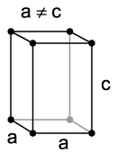 tetragonal: having four sides, like a tetragon