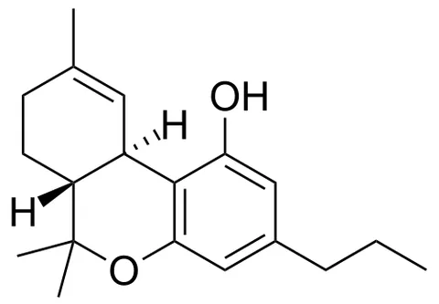 tetrahydrocannabivarin: a non-psychoactive cannabinoid found naturally in Cannabis sativa; an analogue of...