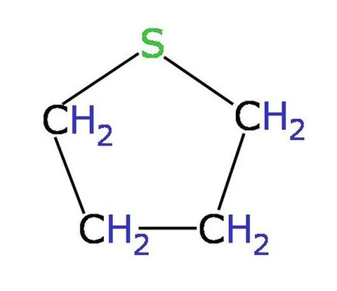 tetrahydrothiophene: a saturated, five-membered heterocycle containing one atom of sulfur; it is added to natural gas to...