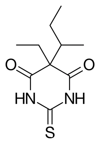 thiobutabarbital: a short-acting barbiturate derivative (trademark Inactin) which has sedative, anticonvulsant and...