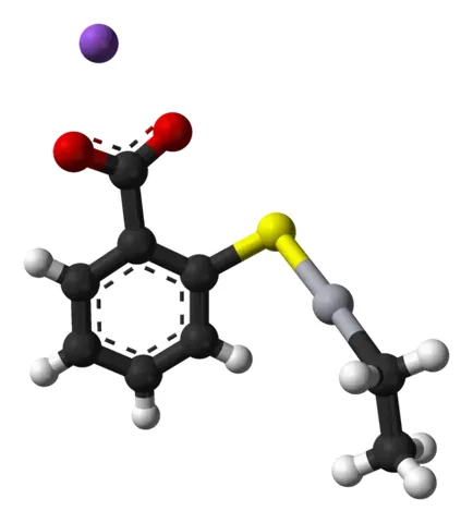 thiomersal: a compound, chemical formula C₉H₉HgNaO₂S, used as an antiseptic and antifungal agent, especially in...