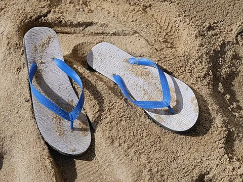 thong: a narrow strip of material, typically leather, used to fasten, bind, or secure objects