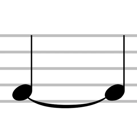 tie: a knot; a fastening