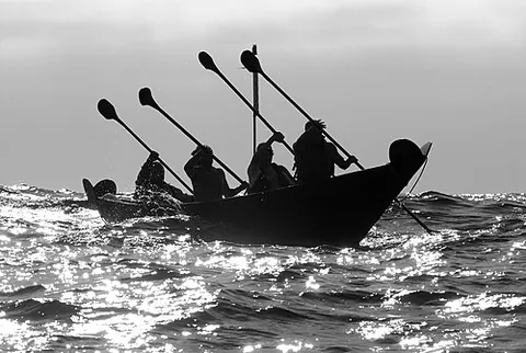 tomol: a planked boat used by the Chumash and Tongva peoples of California since pre-Columbian times,...