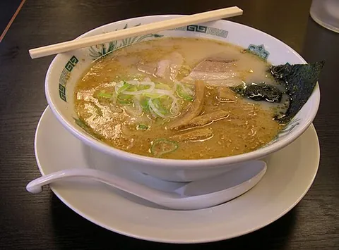 tonkotsu: a Japanese broth made from pork marrow, typically served with ramen