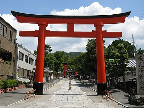 torii: a traditional Japanese gate at Shinto shrines, symbolically marking the transition from the profane...