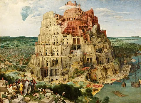 tower of babel: a tower erected at Babel by the descendants of Noah's son Ham to reach the sky, and whose...