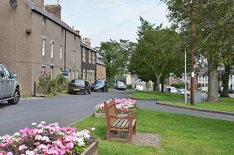 town yetholm: a village in Yetholm parish, Scottish Borders council area, Scotland (OS grid ref NT8128)