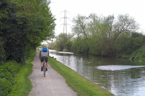 towpath: a path alongside a canal or river, originally for draft animals towing barges, now more often used...