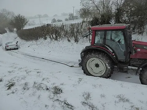 towrope: a rope (e.g., manila rope, wire rope, cable) used for towing large objects (e.g., motor vehicles,...