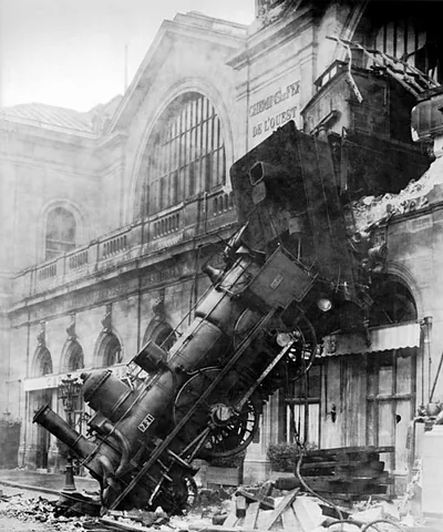 train wreck: a train crash