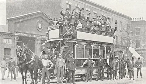 tramshed: a building where trams are housed; a tram depot