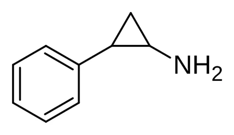 tranylcypromine: an antidepressant drug that is an inhibitor of monoamine oxidase and is administered in the form of...