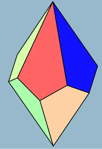 trapezohedron: any of a class of polyhedra that have kite-shaped faces and are dual polyhedra of antiprisms