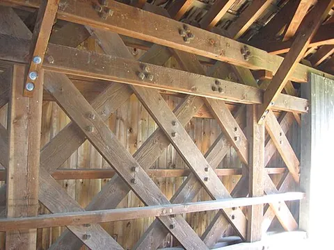 treenail: a wooden peg or pin used as a fastener