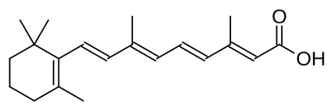 tretinoin: the all-trans isomer of retinoic acid that is applied to the skin to treat severe acne and reduce...