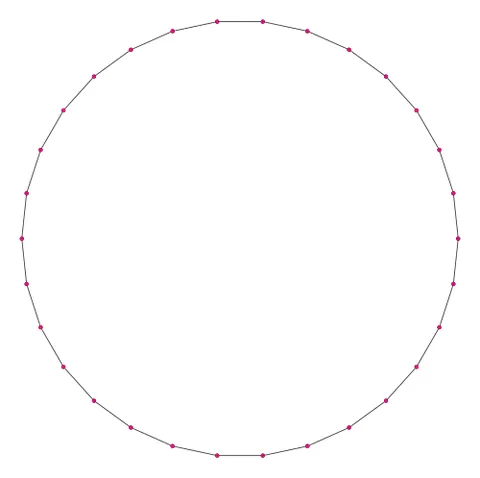 triacontagon: a polygon with thirty sides