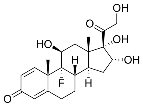 triamcinolone: a glucocorticoid steroidal drug 9-fluoro-16-hydroxyprednisolone used chiefly in the form of its...