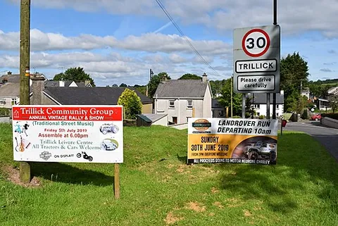 trillick: a village in County Tyrone, Northern Ireland (Irish grid ref H 3356)