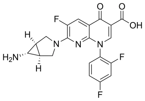 trovafloxacin: a broad-spectrum antibiotic that inhibits the uncoiling of supercoiled DNA in various bacteria by...
