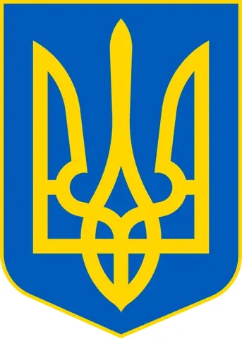 tryzub: a trident emblem representing Ukraine