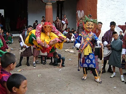 tshechu: any of the annual religious festivals held in each district or dzongkhag of Bhutan on the tenth day...