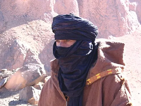 tuareg: a member of a traditionally nomadic Berber people of the Sahara