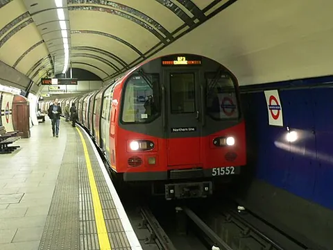 tube train: a smaller-profile underground train which operates through the tube tunnels under London, which...