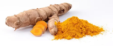 turmeric: an Indian plant (Curcuma longa), with aromatic rhizomes, part of the ginger family (Zingiberaceae)
