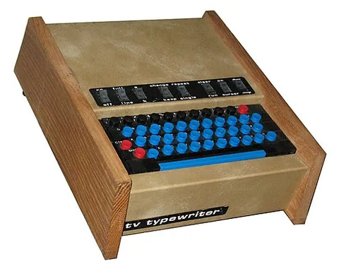 tv typewriter: a kind of video terminal that could be used with a standard television set