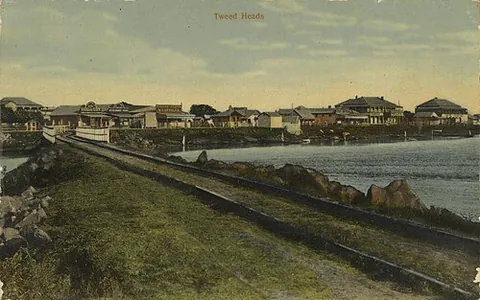 tweed heads: a coastal city at the mouth of the Tweed River in Tweed Shire, New South Wales, Australia, which is...