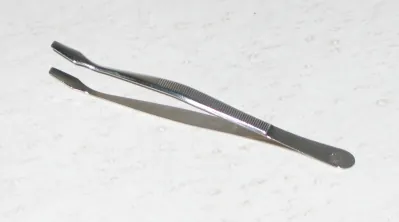 tweezers: a small pincerlike instrument, usually made of metal, used for handling or picking up small objects...